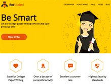 Tablet Screenshot of beestudent.com